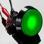 Large Arcade Button with LED - 100mm Green