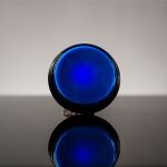 Large Arcade Button with LED - 100mm Blue