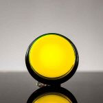 Large Arcade Button with LED - 100mm Yellow