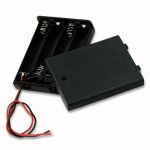 Battery Holder - 4xAAA Square with Switch
