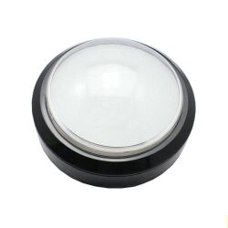 Large Arcade Button - 100mm White