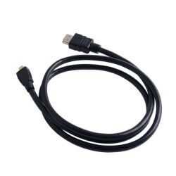 Offizielles Raspberry Pi MicroHDMI - HDMI Kabel 2M - Schwarz