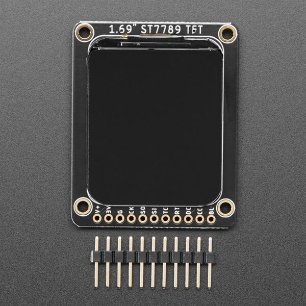 Adafruit Rectangle Color IPS TFT Display 1.69" 280x240 - ST7789