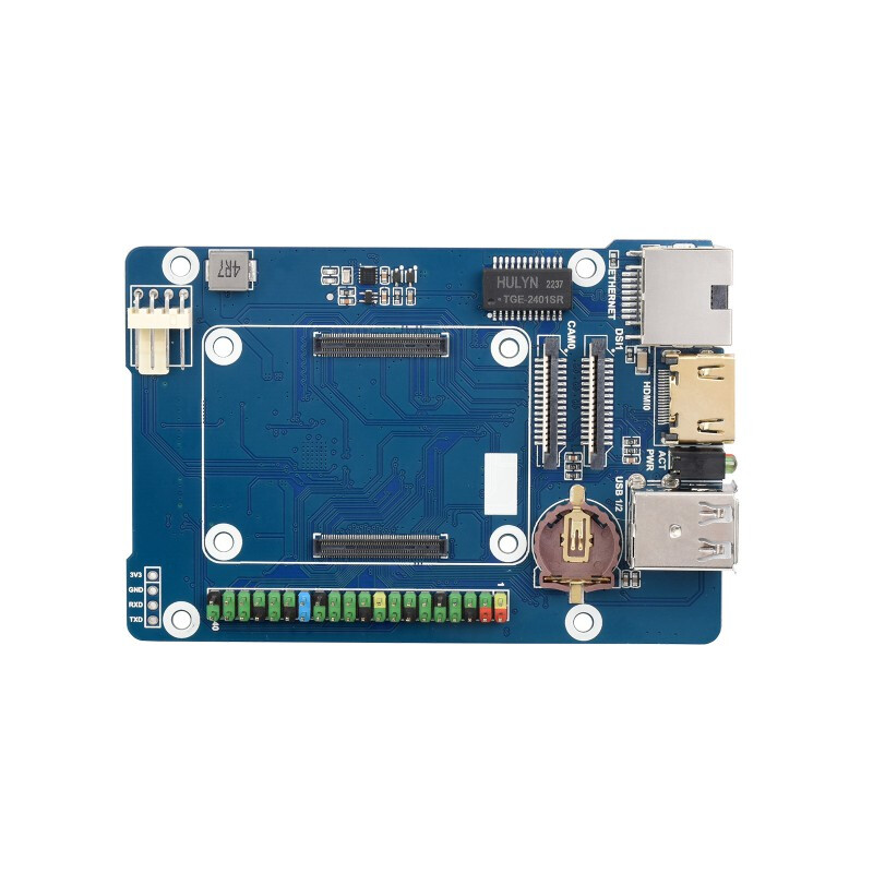 NAS Multi-functional Mini-Computer Designed for CM4, Network Storage, Dual  Solid State Drive slots