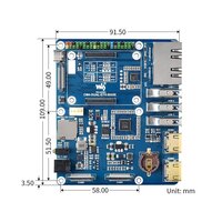 Raspberry Pi Compute Module 4 - Dual Gigabit Ethernet Base Board - Ansicht 6