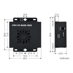Raspberry Pi CM4 - Mini Base Computer Kit without CM4