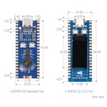ESP32-S2 Pico WH Dev-Board mit 0,96" LCD