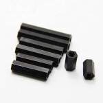 M2.5 Plastic - union nut x 6mm x 20 pieces