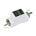 RS232 to PoE RJ45 Ethernet Module - Rail-Support - bidirektional