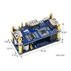 Raspberry Pi Zero Series PoE Ethernet - USB HUB Box