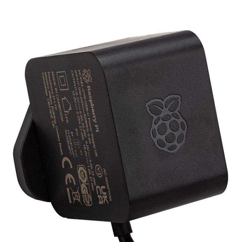 Raspberry Pi 27W 5V 5A USB-C PD Netzteil - Schwarz