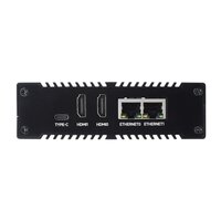 CM4 NAS Computer - 2x NVMe Slots - 2x Gigabit ETH - 2x HDMI 4K - Ansicht 3