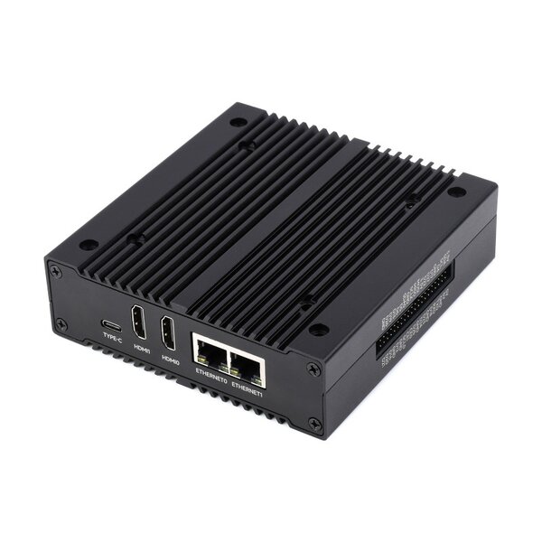 CM4 NAS Computer - 2x NVMe Slots - 2x Gigabit ETH - 2x HDMI 4K inkl. CM4 2GB RAM 16GB Speicher