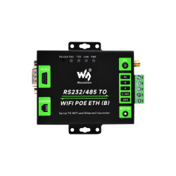 RS232/RS485 auf WiFi und Ethernet mit PoE Support - bidirektional