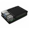 EDATec Raspberry Pi 5 Open Aluminium Kühlkörper Gehäuse Schwarz - Ansicht 2