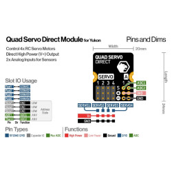 Quad Servo Module for Yukon – 5V-17V Direct