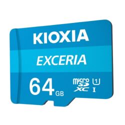 Kioxia (ex.Toshiba) 64GB MicroSDHC UHS-I mit Adapter 100MBs Class10