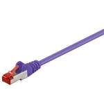 CAT6 Patchkabel S/FTP - doppelte Schirmung - 10Gbit - Violett - 1,00 Meter