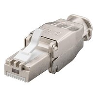 Werkzeugfreier RJ45-Stecker CAT 6A STP geschirmt