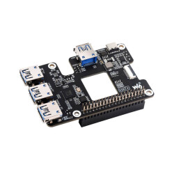 Waveshare PCIe to USB 3.2 Gen 1 HAT+ for Raspberry Pi 5