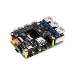 Waveshare PCIe zu USB 3.2 Gen 1 HAT+ für Raspberry Pi 5