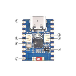 Waveshare ESP32-C3 Board - 2.4GHz Wi-Fi & BT 5