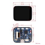 ESP32-S3 1.69" Touch Display DevBoard - WiFi & BT5 - Accelerometer & Gyroscope Sensor