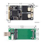 MiniPCIe Interface to 2-CH CAN Adapterboard