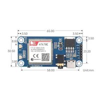 LTE 4G GPS HAT für Raspberry Pi - A7670E Modul - Ansicht 7