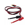 Messkabel Bananenstecker zu Testhaken - 1 Meter