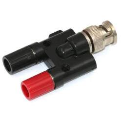 BNC Stecker zu 4mm Dual Bananenbuchse Adapter