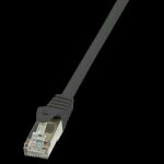 LogiLink® patch cable Cat.5e F/UTP black 3.00m