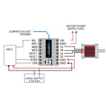 LV8729 Stepper Motor Driver with Heat Sink - suitable for Nema 17