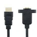 HDMI Male to Female Extension Cable for Panel Mount - 30cm