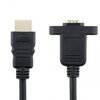 HDMI Male to Female Extension Cable for Panel Mount - 30cm - Ansicht 3