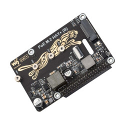 PCIe To M.2 HAT+ Adapter with PoE Function (B) for Raspberry Pi 5