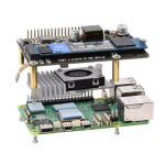 PCIe To M.2 HAT+ Adapter with PoE Function (B) for Raspberry Pi 5