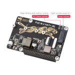 PCIe To M.2 HAT+ Adapter with PoE Function (B) for Raspberry Pi 5