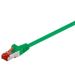 CAT6 Patchkabel S/FTP - doppelte Schirmung - 10Gbit - Grün - 0,25 Meter