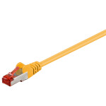 CAT6 Patchkabel S/FTP - doppelte Schirmung - 10Gbit - Gelb 2,00 Meter