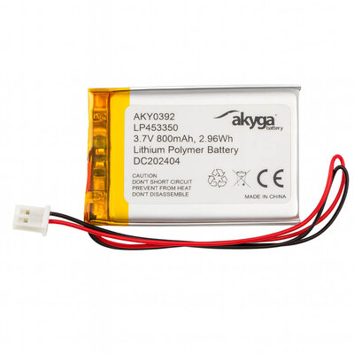 Lithium Polymer LiPo Batterie - 3.7V 800mAh - JST-PH2 2mm...