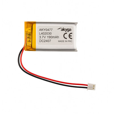Lithium Polymer LiPo Batterie - 3.7V 190mAh - JST-PH2 2mm...