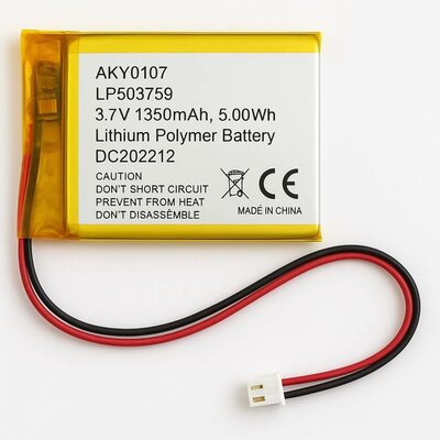 Lithium Polymer LiPo Batterie - 3.7V 1350mAh - JST-PH 2mm...