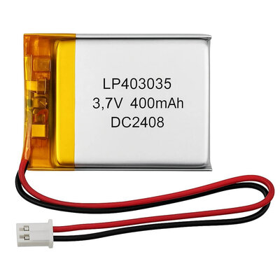 Lithium Polymer LiPo Batterie - 3.7V 400mAh - JST-PH2 2mm...