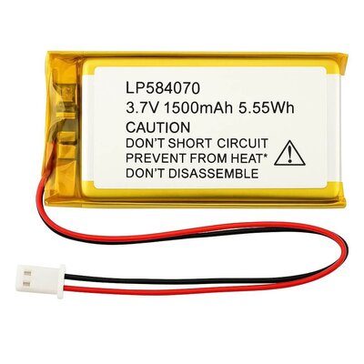 Lithium Polymer LiPo Batterie - 3.7V 1500mAh - JST-PH 2mm...