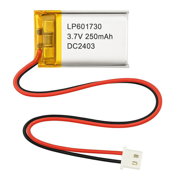 Lithium Polymer LiPo Batterie - 3.7V 250mAh - JST-PH 2mm - LP601730
