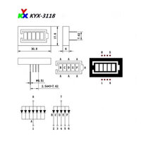 LED Balkenanzeige - KYX-3118BW - 3V