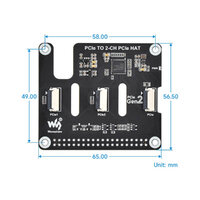 PCIe zu 2-Kanal PCIe Erweiterungs-HAT für Raspberry Pi 5 - Ansicht 6