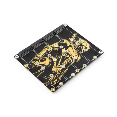 PCIe zu 4-Kanal M.2 NVMe SSD Adapterleser für...