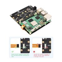 PCIe zu 4-Kanal M.2 NVMe SSD Adapterleser für Raspberry Pi 5 - Ansicht 6